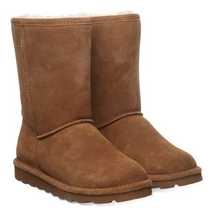 NIB Bearpaw Elle Short Boots Size US 8 Hickory Brown